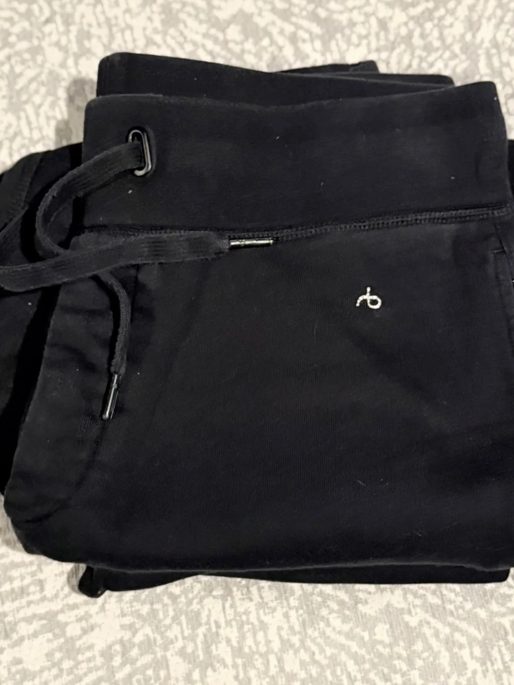 rag & bone Black City Jogger Sweatpants - M - good condition - Picture 5 of 5
